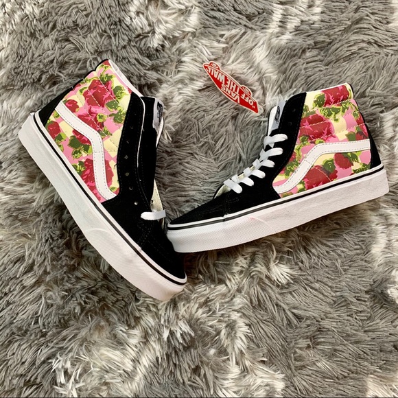 Vans Sk8-Hi Floral Shoe - Picture 4 of 11